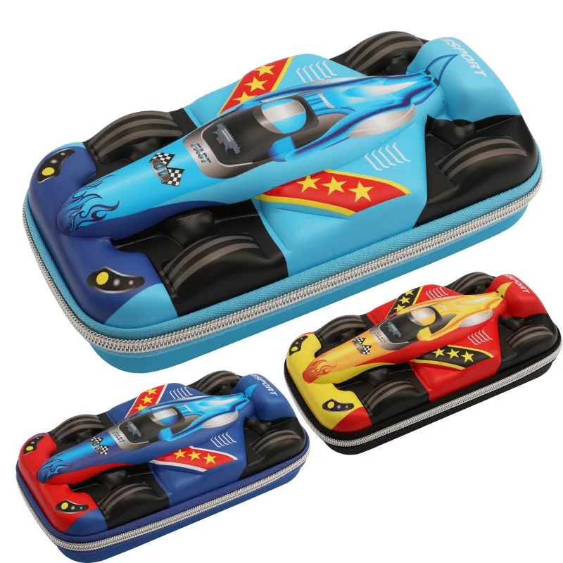 Cartoon creativity for primary and middle school students Korean cute pencil bag ins multi-function canvas large  pencil  bag