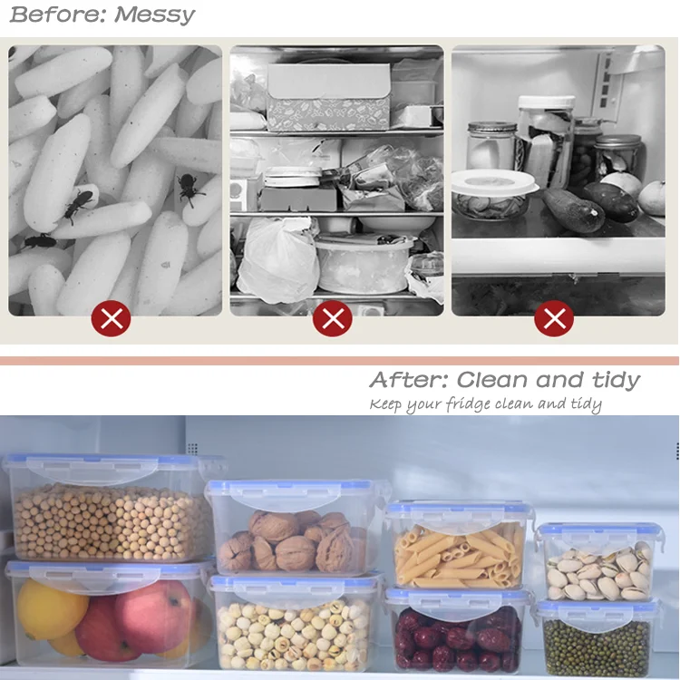 Airtight Plastic Food Storage Container For Kitchen