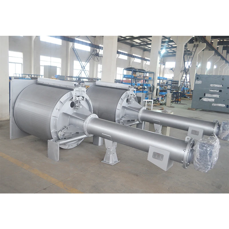 separation rotating trommel drum trash screen filter for paper mill sewage disposal waste water