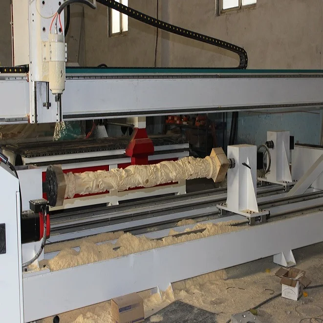 Factory Direct Sales Direct Variable Speed TJ-2530 Fast Tianjiao 4 axis wood turning machine cnc wood lathe 3 axis machine