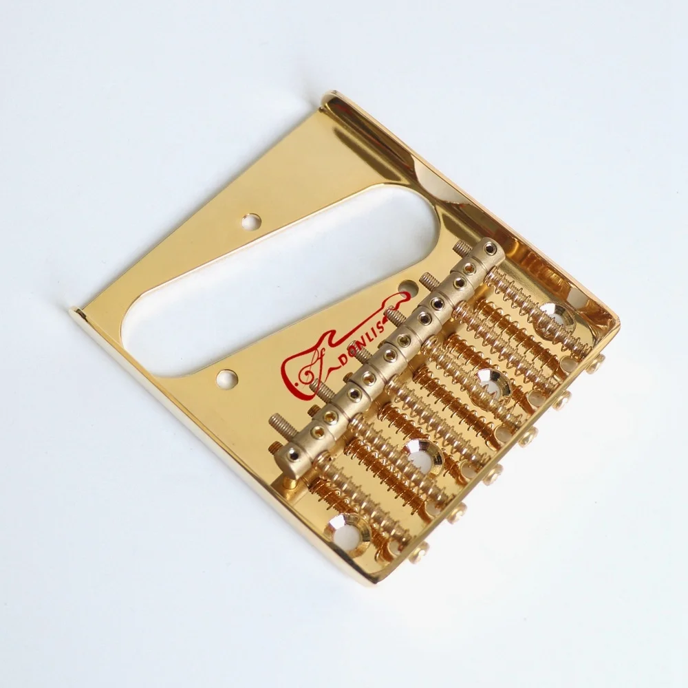 Donlis Brass Saddle Gold TL guitar Bridge for fixed and other 6 string electric guitar hardware wholesale