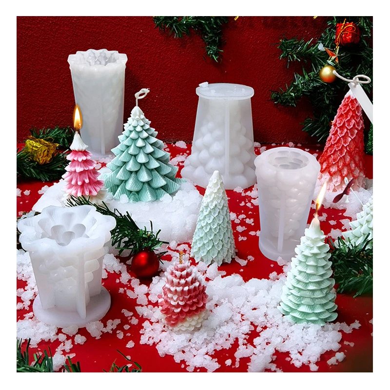 Высокое качество ручной работы DIY Рождественская елка свеча форма снеговик Рождество Смола силиконовая форма