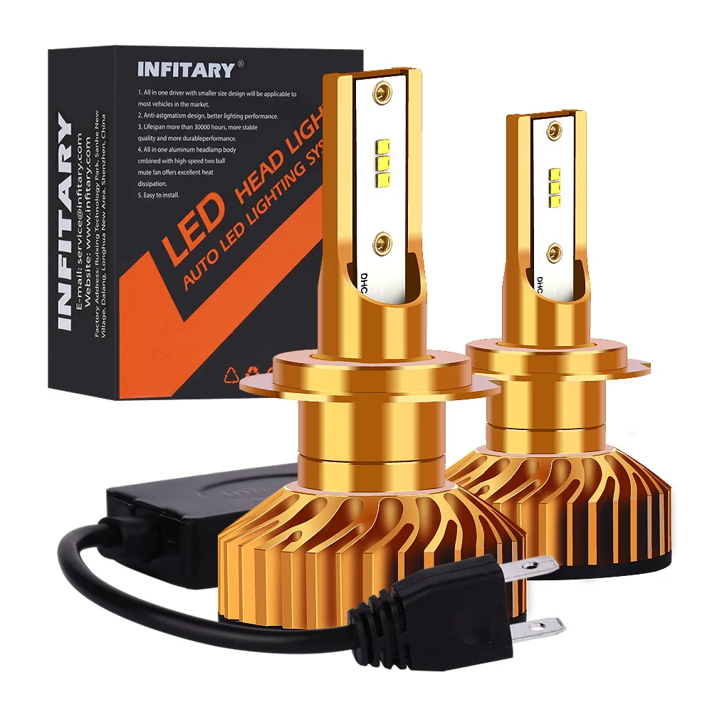 Infitary Factory Price 140W Led Headlight Auto Bulb 3 colors H1 H7 H11 H13 Led H4 Car Led headLights