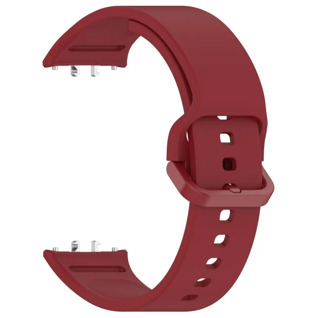 2024 Universal Pure Color Silicone Strap With Same Color Buckle Watch Band For Samsung Fit 3 Band Silicone Watch Straps