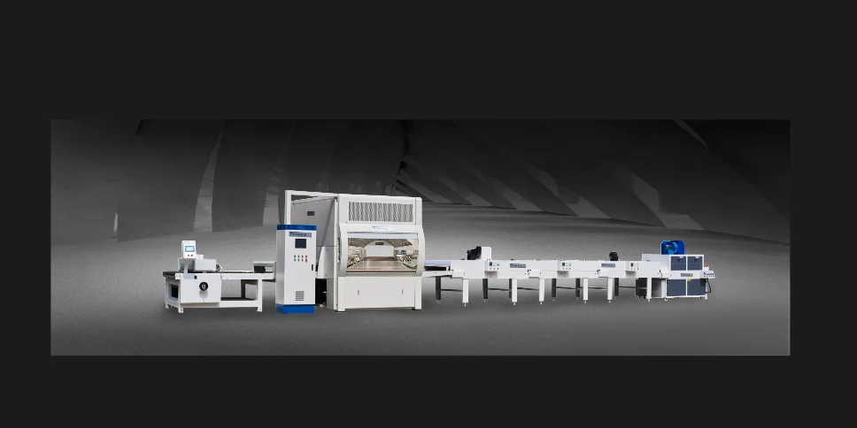 intelligent automatic spraying painting machine for wood