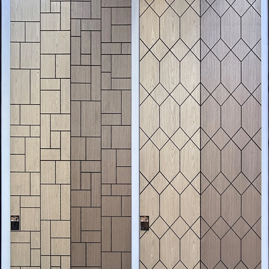 KASARO New 3D model design sound absorption slatted decorative MDF acoustic panels for walls