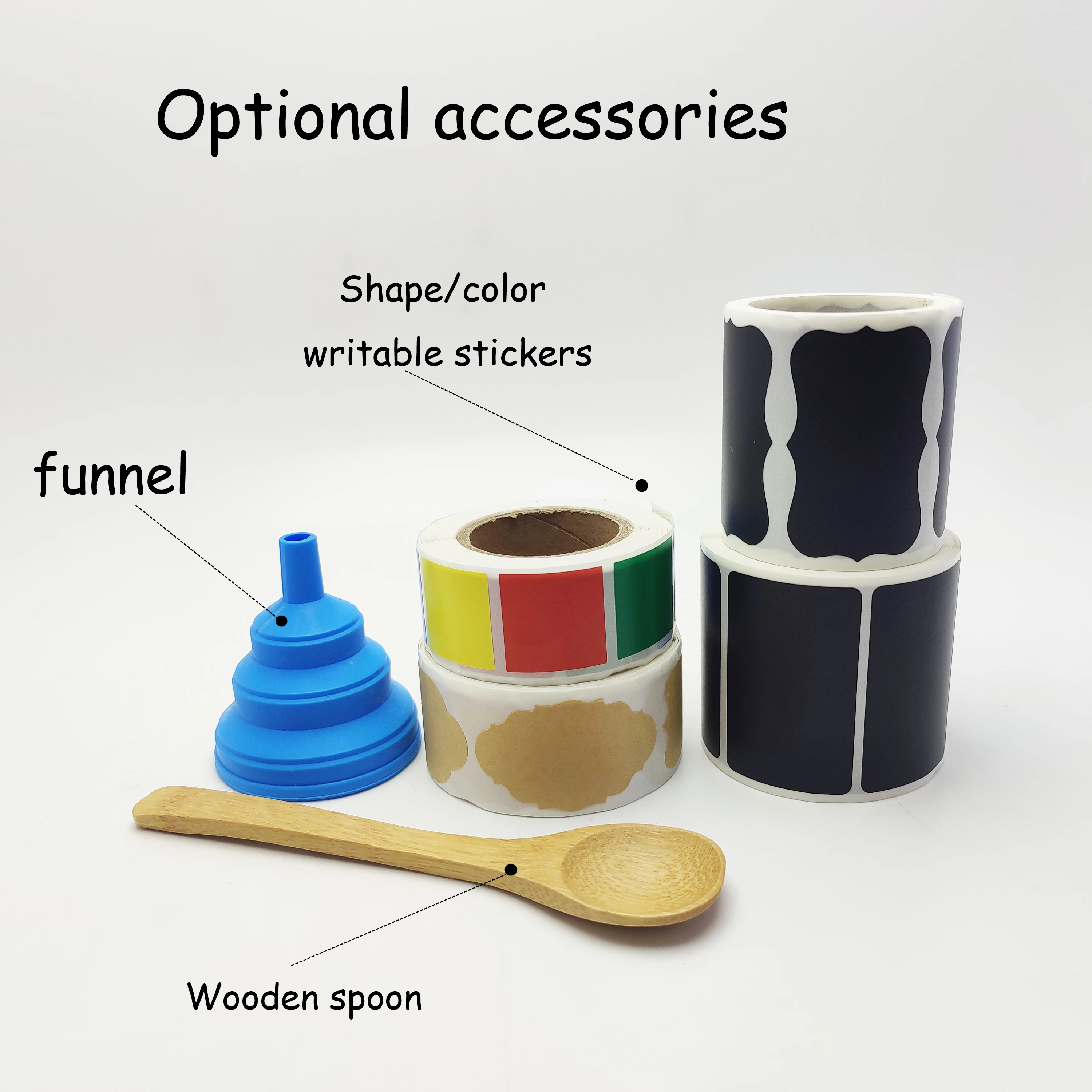 Small High Borosilicate Glass Jars with Bamboo Lids Kitchen Storage Jars Silicone Ring for Airtight Sealing Perfect GS179E