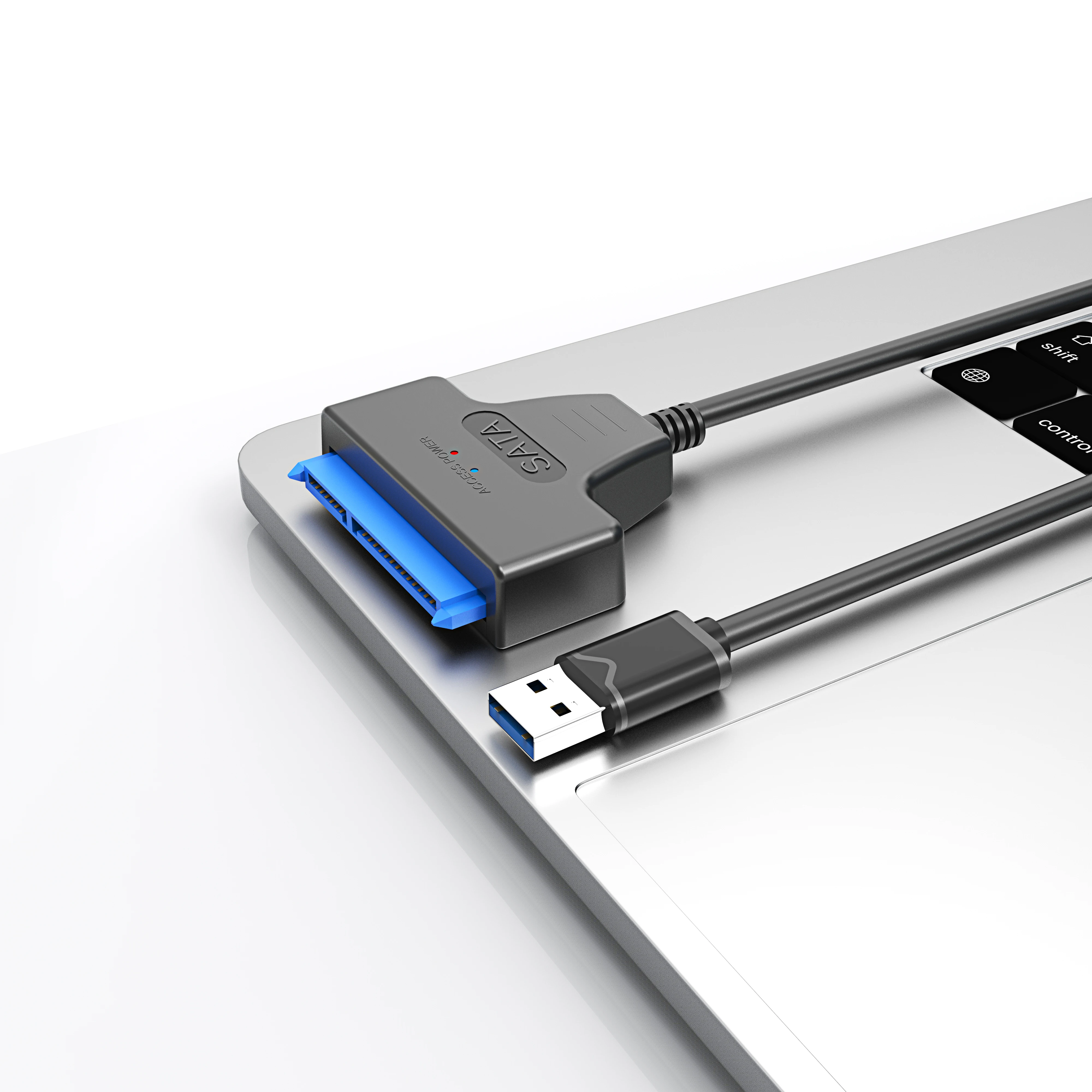 High Quality 20cm Sata 7+15 Pin Hard Disk Drive Line to Sata USB 3.0 Cable Adaptor for 2.5 inch 3.5 inch hard disk drive