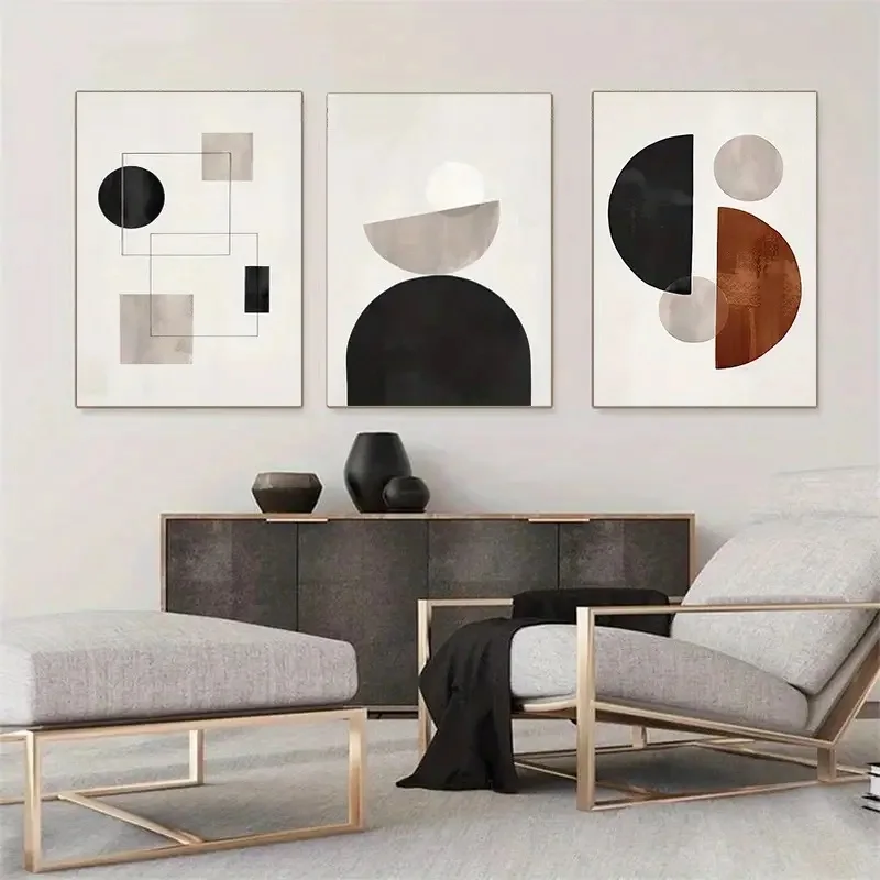 Still Life Oil Painting Abstract Wall Picture 3 Pieces Paintings Set And Wall Arts