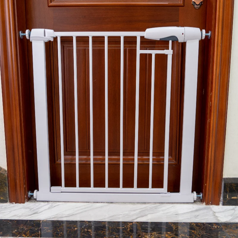 Сверхширокие от 76 см до 83 безопасные для домашних животных лестничные Детские заборы ворота с автоматическим дверным замком