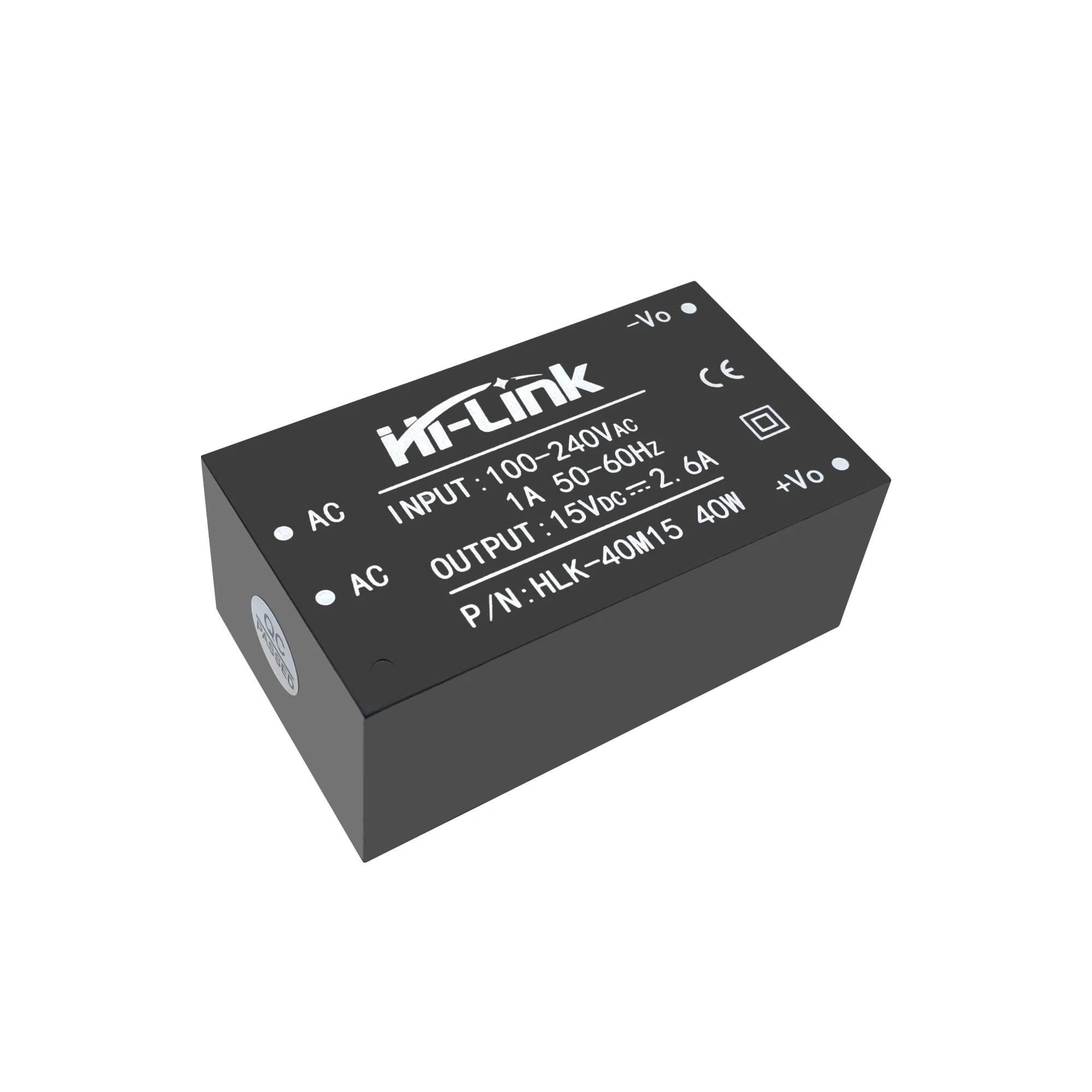 Customized ac-dc power converter 40W 15V dc output step-down Hilink 40m15