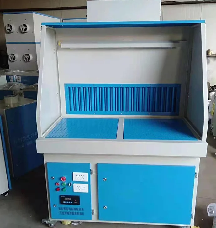 China supply whole sale mobile  downdraft table paint booth for sale with CE