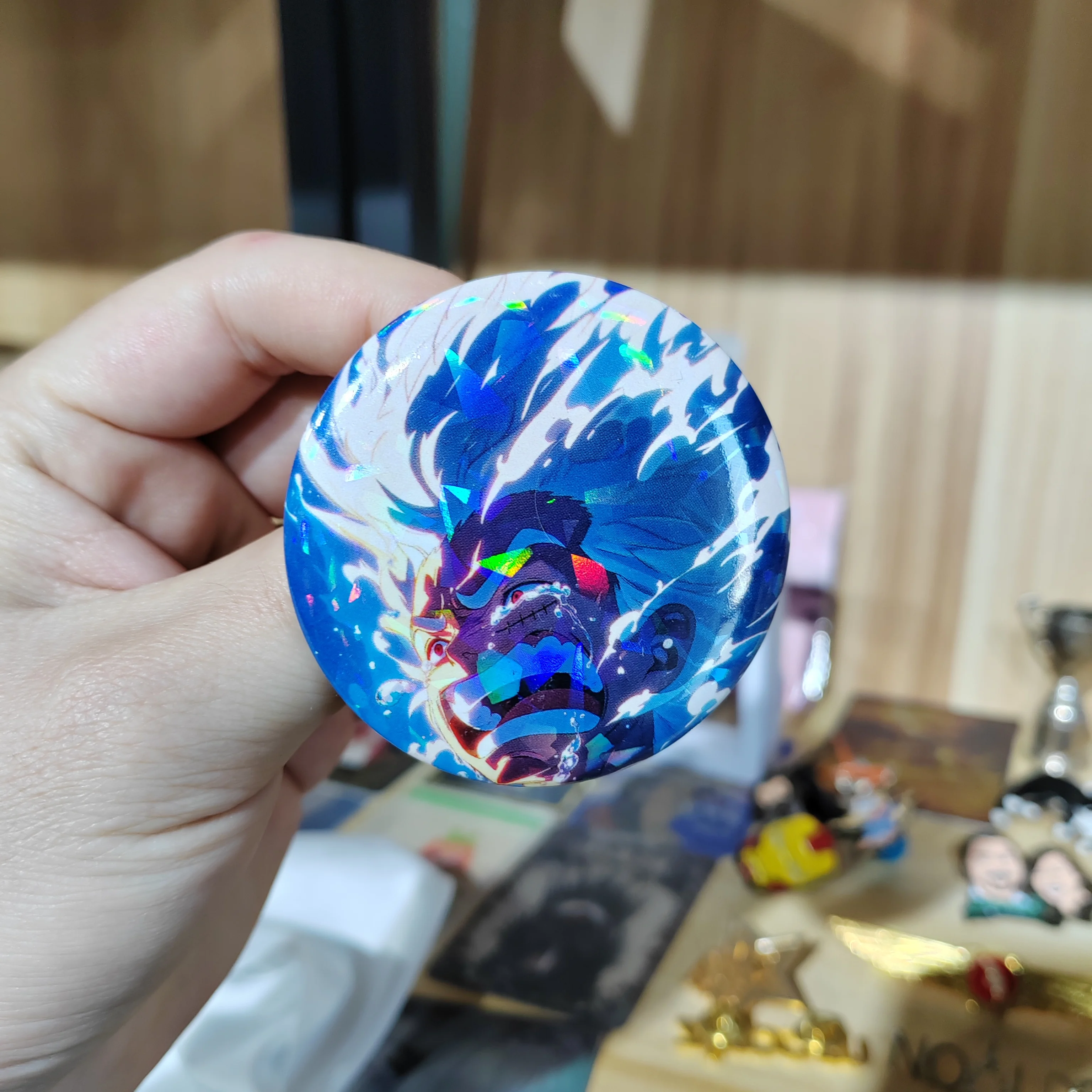 Quality supplier Quadratic element round badge magnet Quantity is good at price