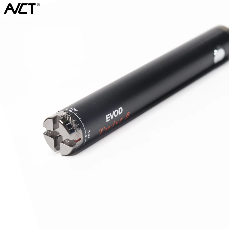 2021 hot Seller 510 CBD 1600mah Battery Adjust Voltage EVOD Twist II Cartridge Battery