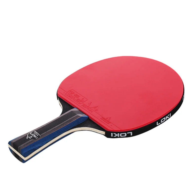 
Premium Rubber Pingpong Bat Top Quality Black Red Game SET OEM Customized Wood Table Tennis Racket 