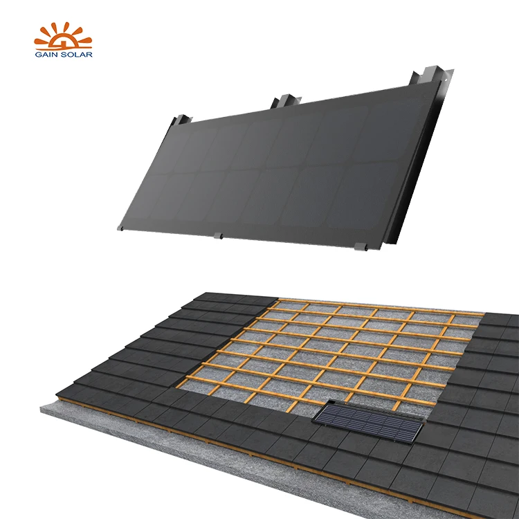 BIPV Roofing System Innovative Design Photovoltaic Technology Green Energy Solar Shingle Roof Tiles