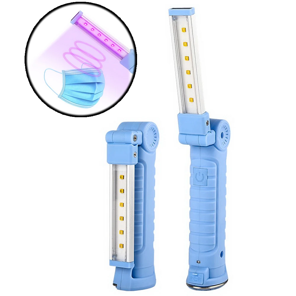 OEM 6 LED 270-280nm Handheld Portable Germicidal UVC Light Wand Sterilizer Disinfection UV Lamp