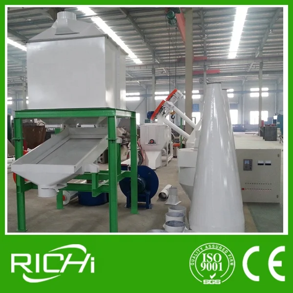 RICHI Factory Chicken/Animal/Cow Feed Pellet Machine Production Line 1ton 2ton