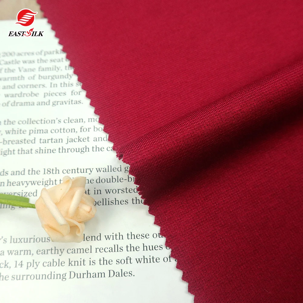 High quality Stretch Viscose Breathable Rayon Nylon Spandex Pants Material Ponte Roma Fabric for Sportswear