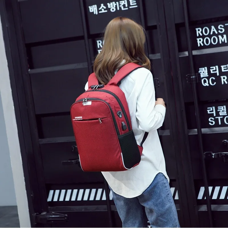 
Backpack Laptop Backpack USB Charging Backbag Travel Daypacks Male School Bookbag Leisure Backpack Anti Theft Mochila 