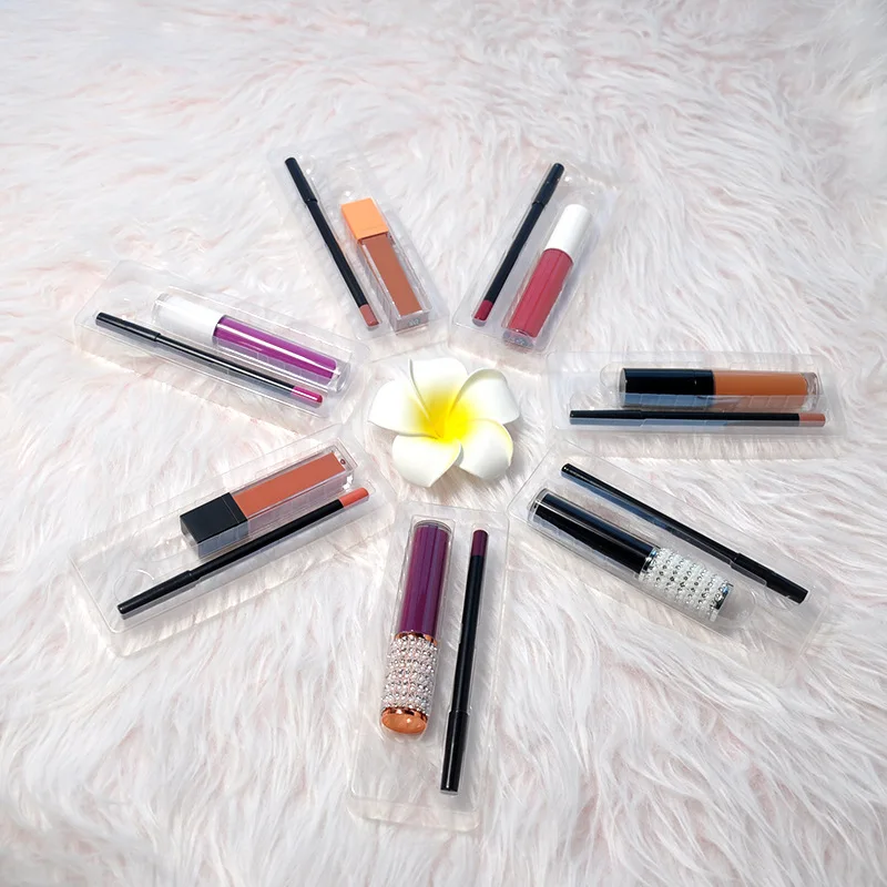 Matte Lipstick Private Label 20 Colors Matte Cosmetics Lip Kit Makeup Cruelty Free Private Label Liner Kit Shimmer Lipgloss Liqu