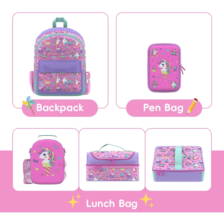 High Quality Stationery Kits Lunch Box Bag Backpack Back To School Supplies