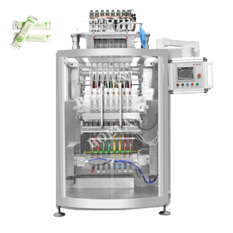Full automatic 6 line multilane high speed honey liquid stick packing machine