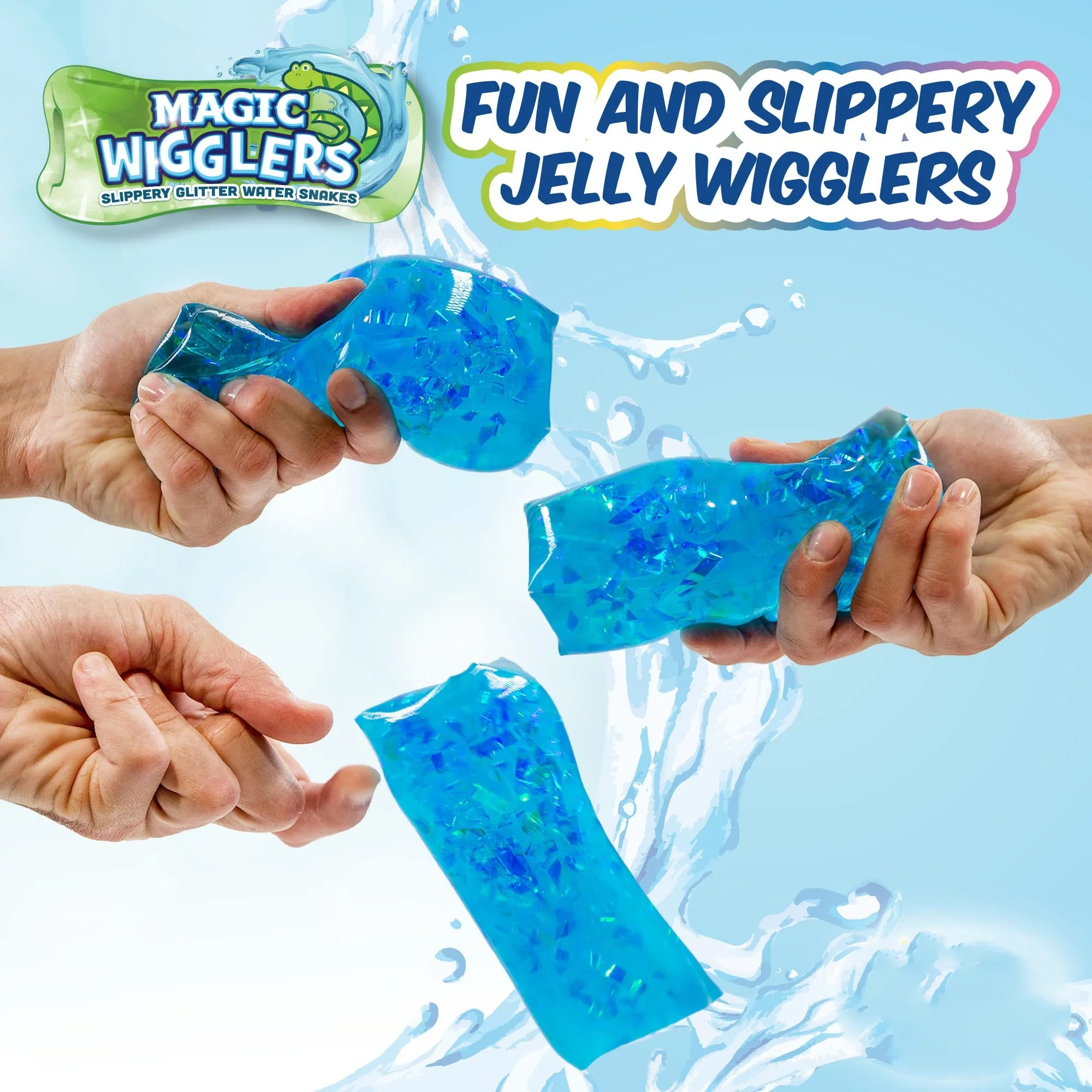 Educational Autism Kid Liquid Filled Sensory Slippery Tricky Wiggler Tube Liquid Filled Squishy Water Snake Fidget Toy