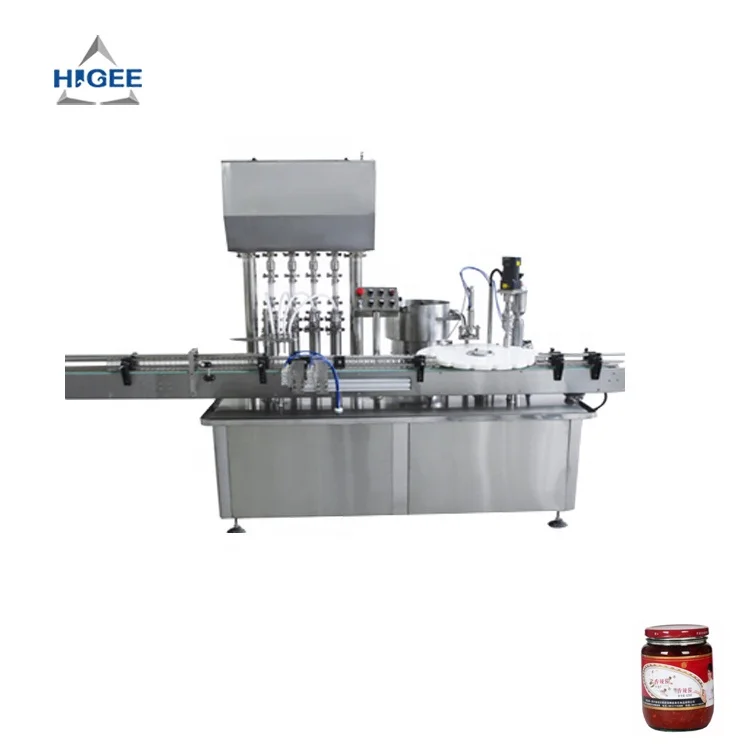 Higee машина для розлива стеклянных бутылок соуса чили 2 унции томатной