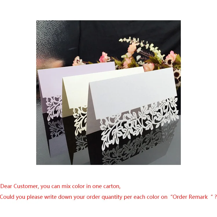 Hollow Out Luxury Table Name Place Cards Wedding Christmas Birthday Party