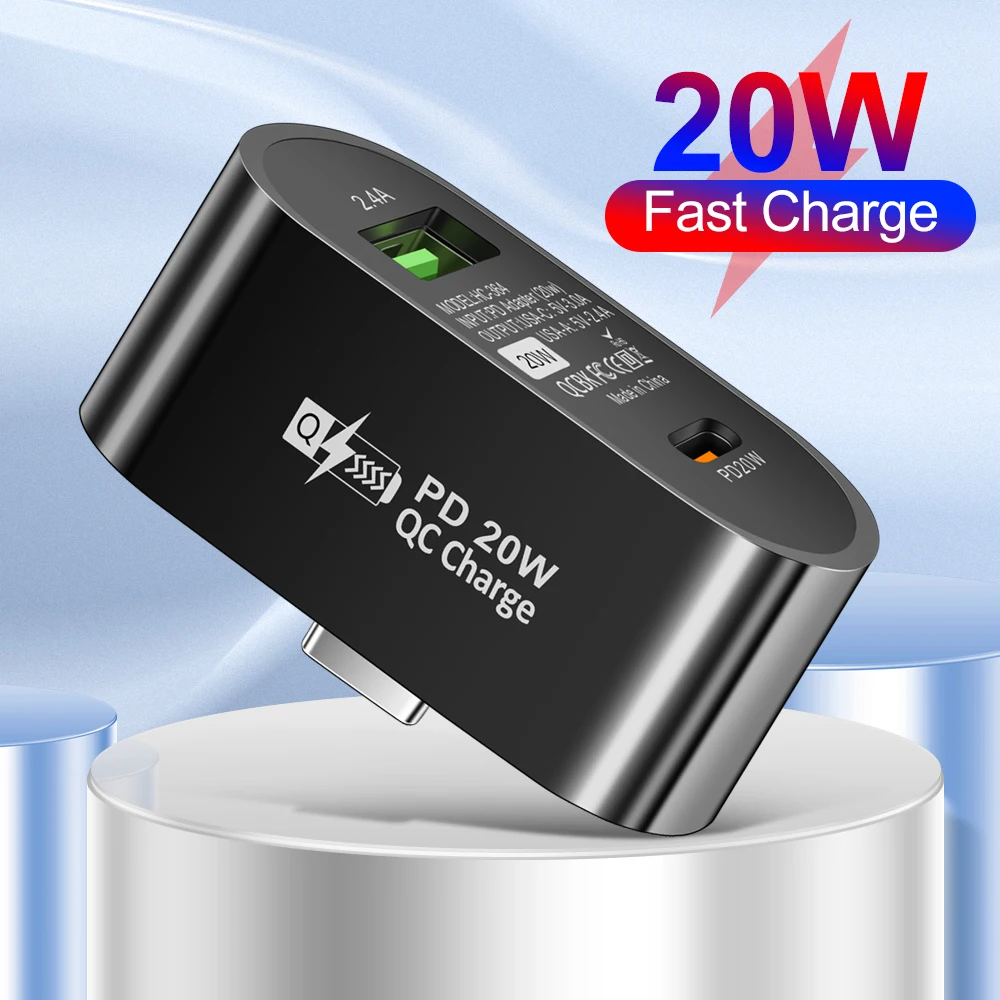 Быстрое зарядное устройство PD, зарядное устройство USB 3,0 типа c для мобильного телефона, высокоскоростной usb-концентратор, 20 Вт