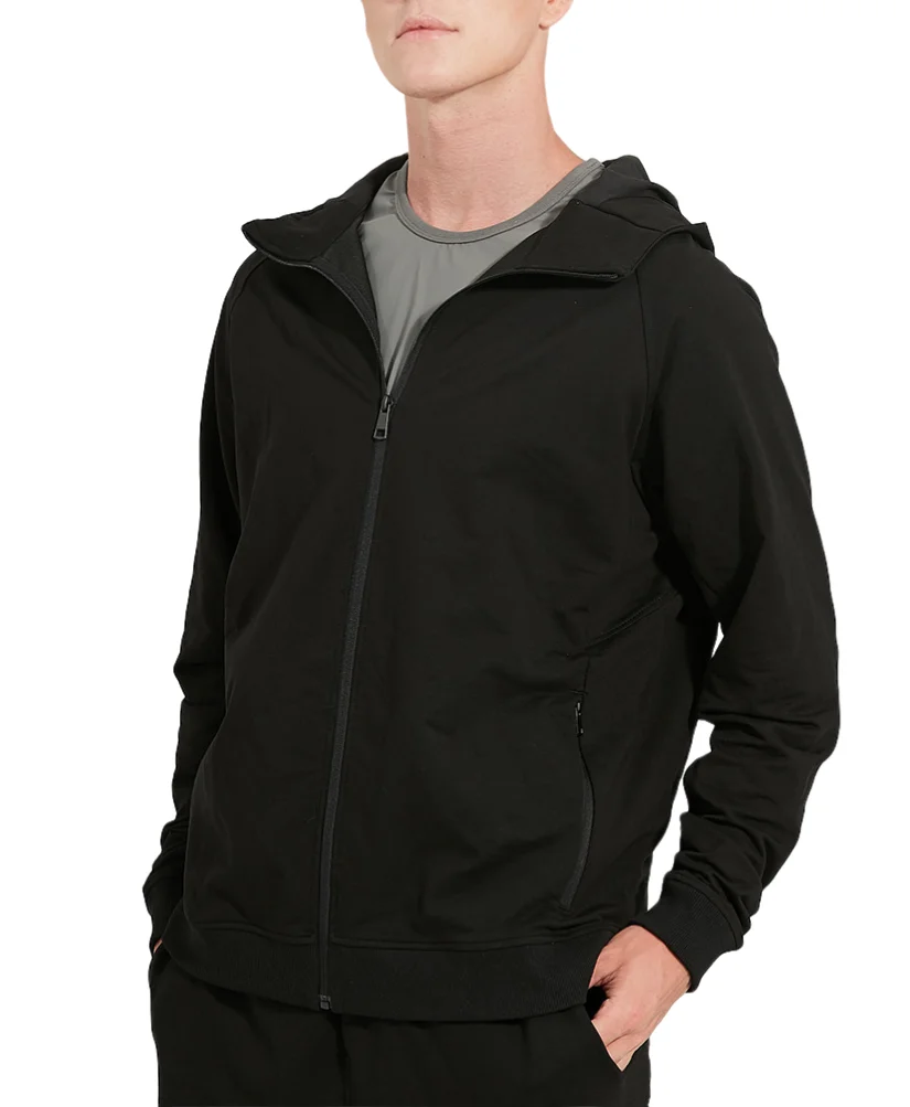 design Casual Plain Custom Print Summer Party Satin Men zip sport hoodie sweater jacket stand collar