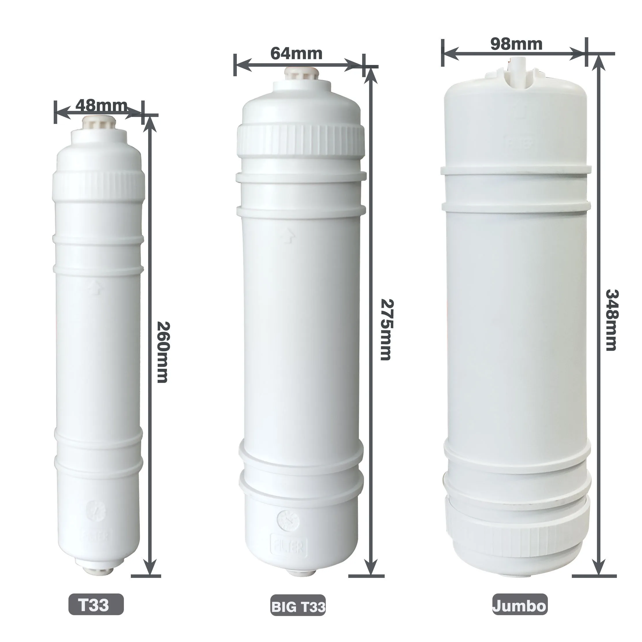 quick replace water filter One-piece high-flux reverse osmosis membrane 100G  reverse osmosis water purification system