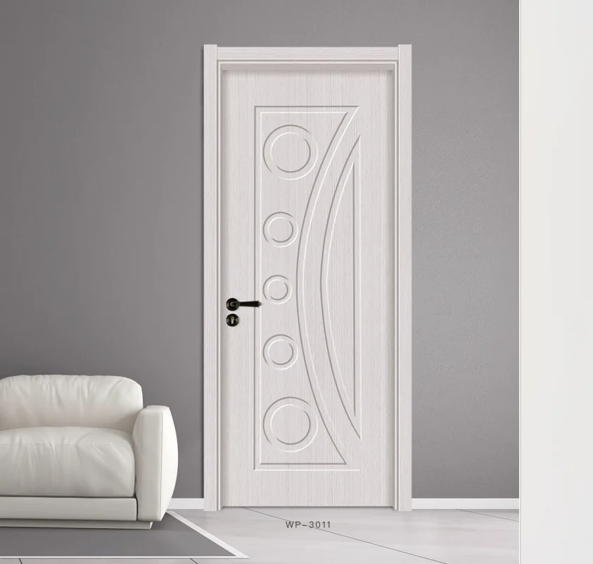 Factory wholesale Classic easy install bedroom interior wood door customized room slab door solid wood door