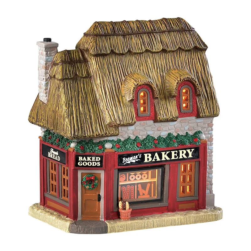 Tavern architecture house resin decorations House snow Resin Decor Christmas house decorations Christmas resin crafts