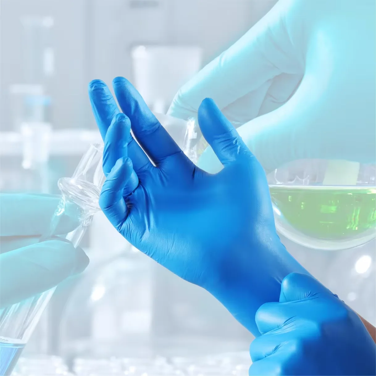 6 Mil Household gloves nitrile powder free Safe equipment disposable products for Protective examination