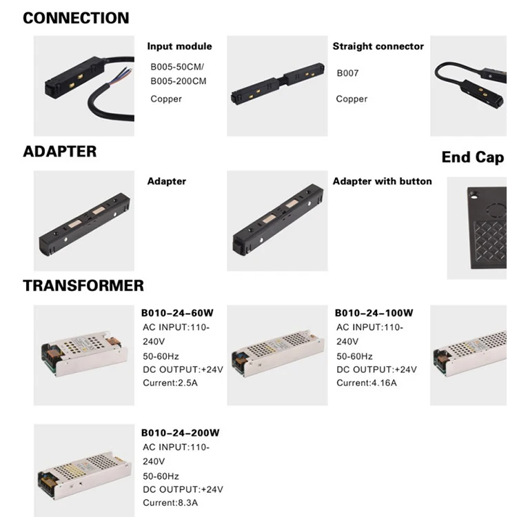 Oem/odm Manufacturer Led Light 15w Spot Light Flicker Free Driver Adapter Magnetic Track Light
