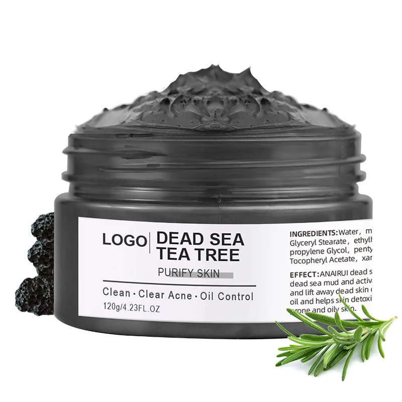 Dead Sea Tea Tree Clay Mask Anti Aging Mask Black Mud Mask Magnetic Nourishing Moisturizing Clay face skin care