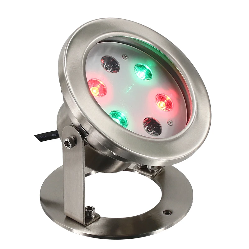 IP68 Waterproof Underwater Spotlight Swimming Pool Fountain Aquarium Landscape Lighting 6W