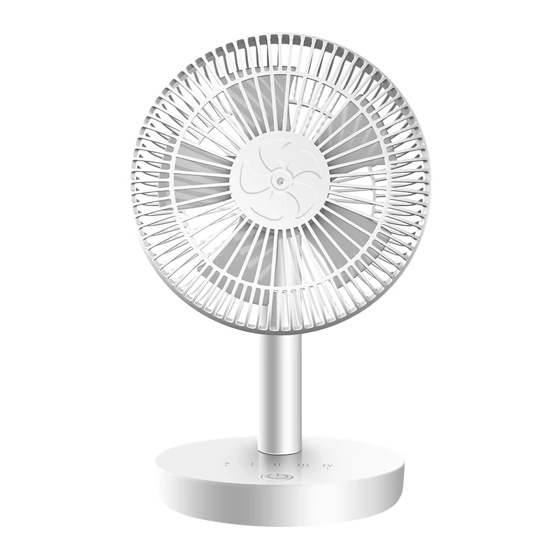 8 Inch Low Noise Rechargeable Portable Air Cooling Desktop Fan for Household