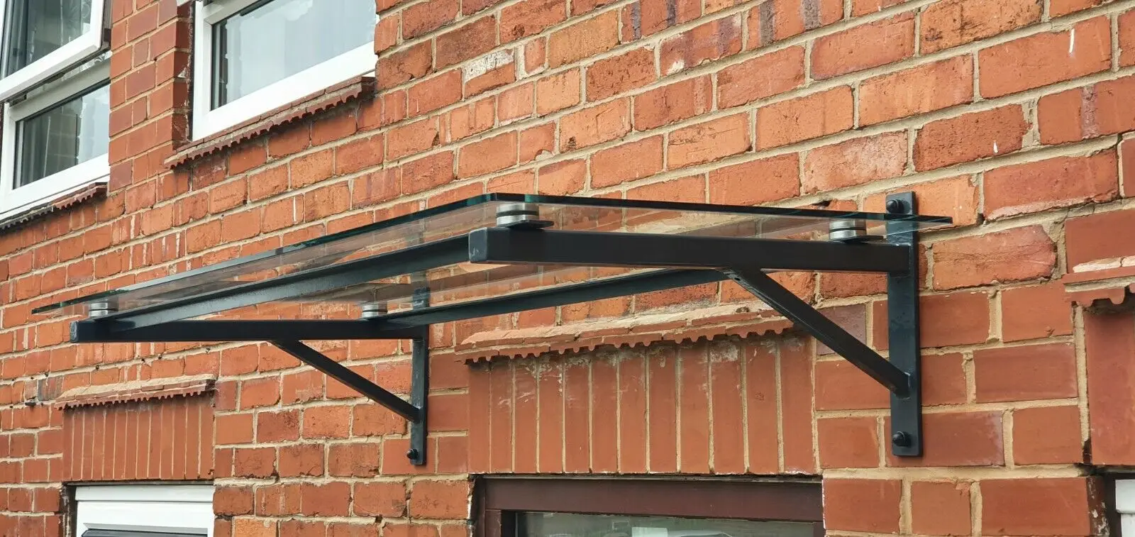 Residence Glass Canopy in Tempered Laminated Glass Safety Canopy
