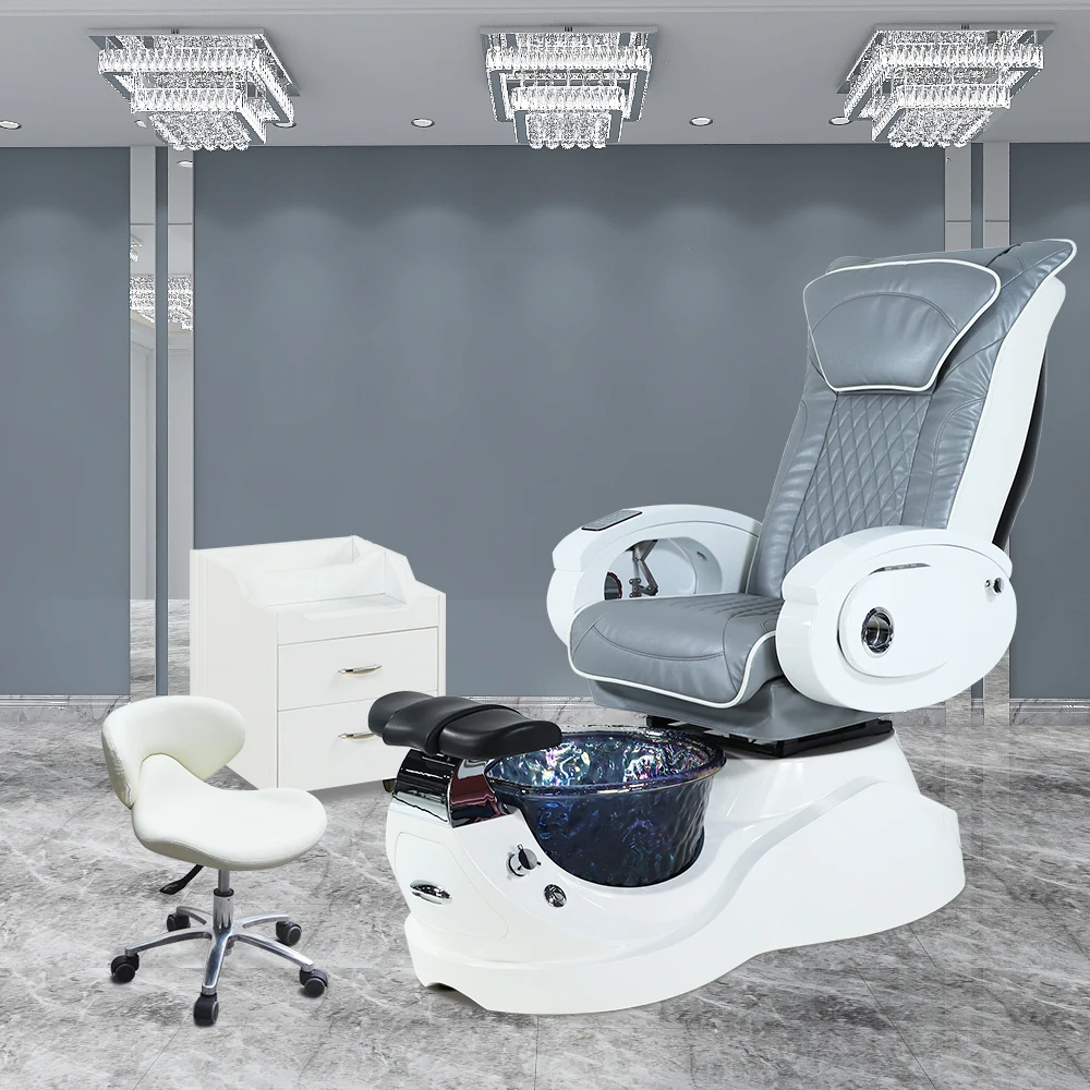 2022 Kangmei New Luxury Modern Whorlpool Plumbing Salon Foot Foot Spa Electric Massage Manicure Pedicure Chair