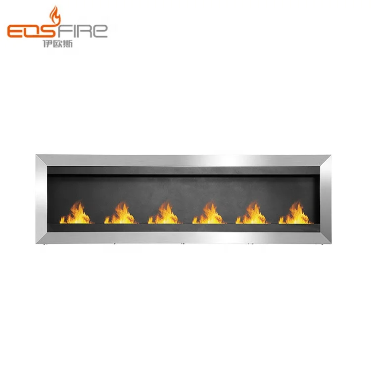 EOS FIRE fireplace for indoor cafe stainless steel indoor fireplace