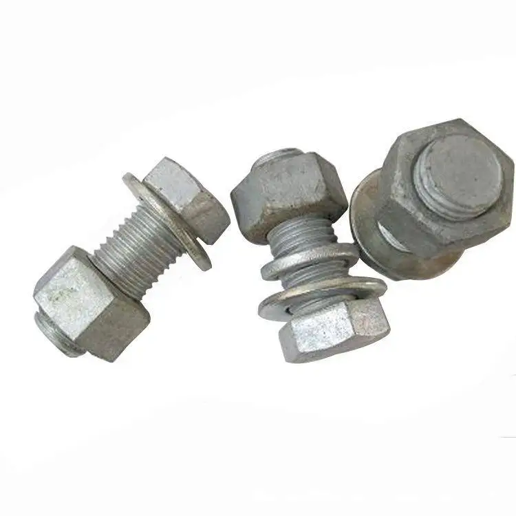 hot dip galvanized Hardware fasteners wholesale bolts nuts washers sets hex bolt and nut w/ washer