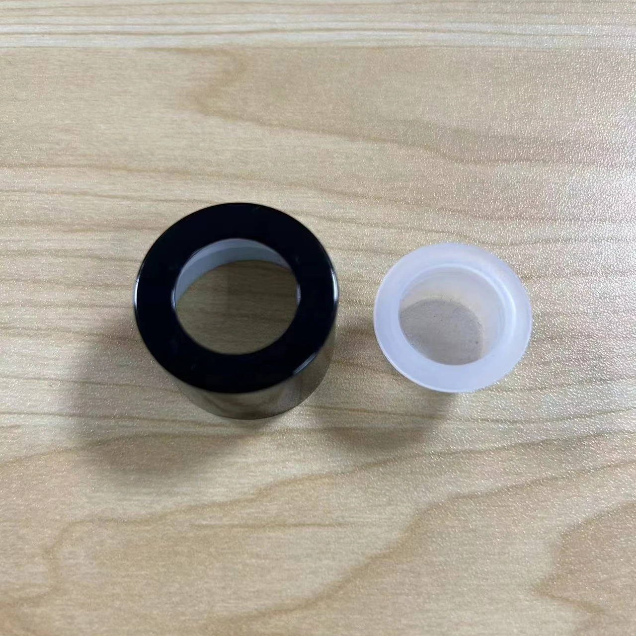 wholesale aroma diffuser bottle anodized aluminum black cover cap and plug