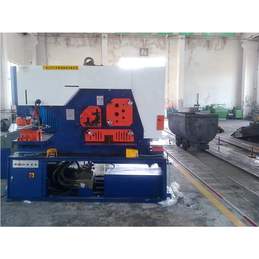 china ironworker Punching cutting  And Shear h beam  hydraulic Steel Iron Worker Machine