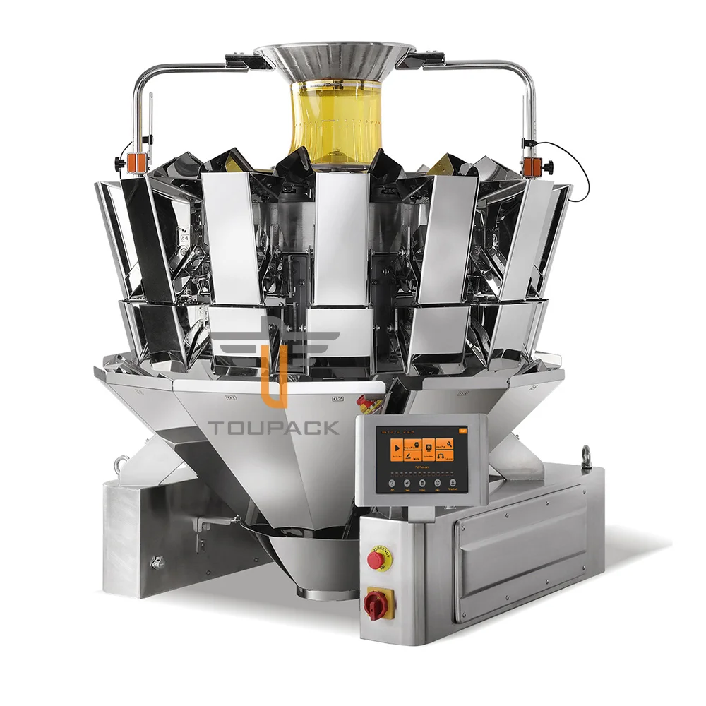 Automatic high speed multihead weigher Vacuum Rotary Bag Packing Machine For Snacks Food Packaging