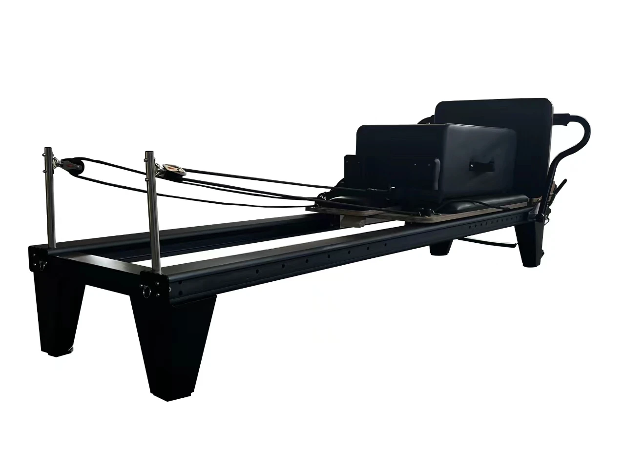 High Quality Little Black Bed Core Pilates Reformer Commercial Full Track with Slide Rail Equipment Hot Sale for Fitness Use