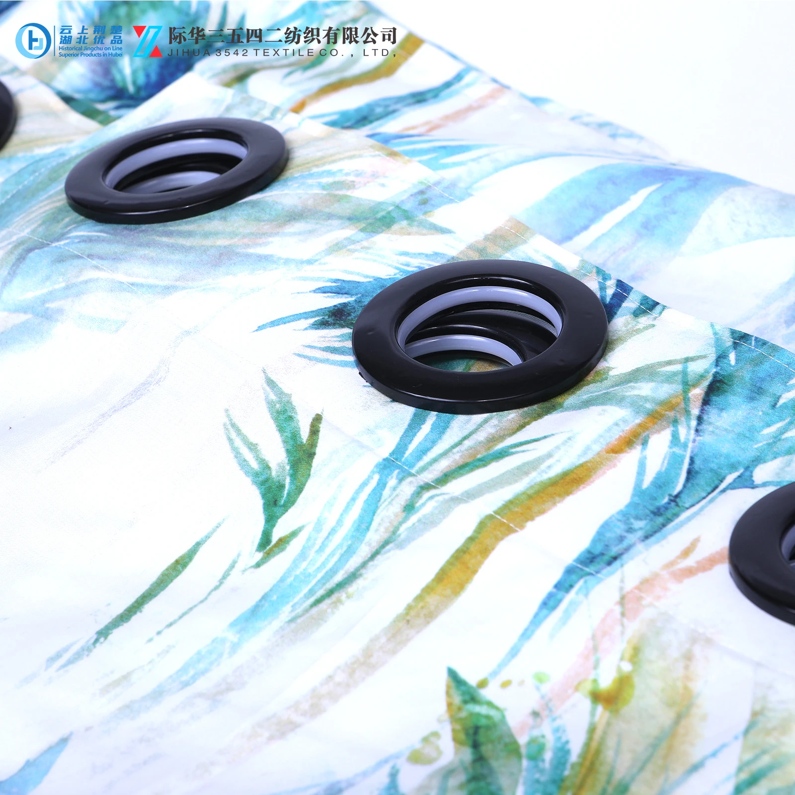 Wholesale Fresh Elegant Customized Hotel Usge Flower Style Printed Curtain