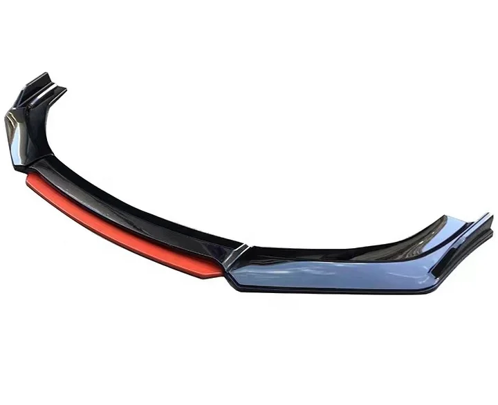 Car Body Kit Protector Exterior Parts Universal PP Material 4pcs Front Bumper Spoiler Front Lip For All Auto Car